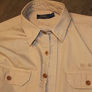 Polo Ralph Lauren Tan Shirt Men's Hawaii Naval Air